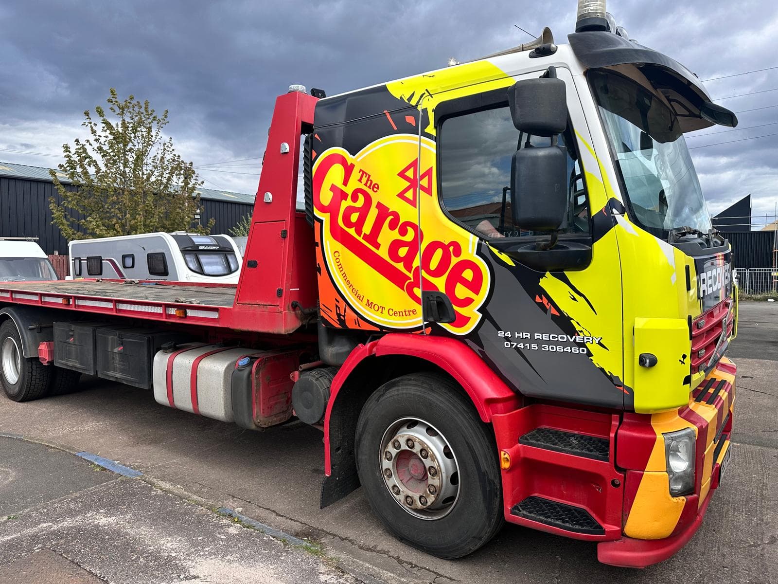 The Garage Commercial MOT Centre recovery truck in Clydebank